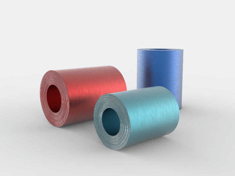 A Polyester Resin Coated Aluminum Roll