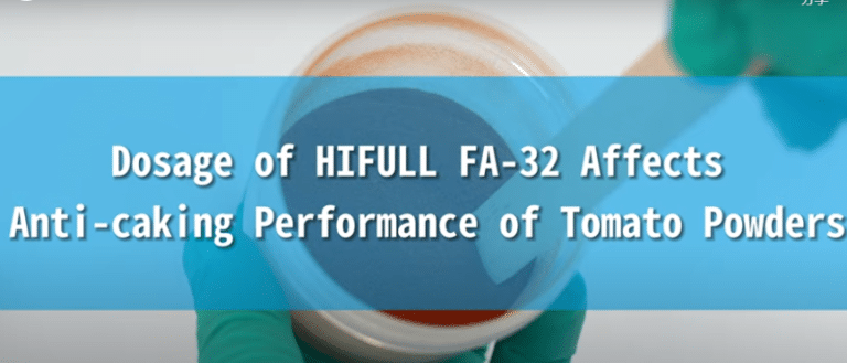 Dosage of HIFULL FA-32 Affects Anti-caking Performance of Tomato Powders